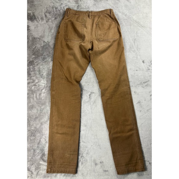 Taylor Stitch Jeans Men's‎ 30x35 Brown Button Fly Hemp Blend - Picture 2 of 10